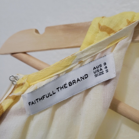 FAITHFUL THE BRAND Anthropologie Linen Cut-Out Mini Dress - Picture 8 of 14